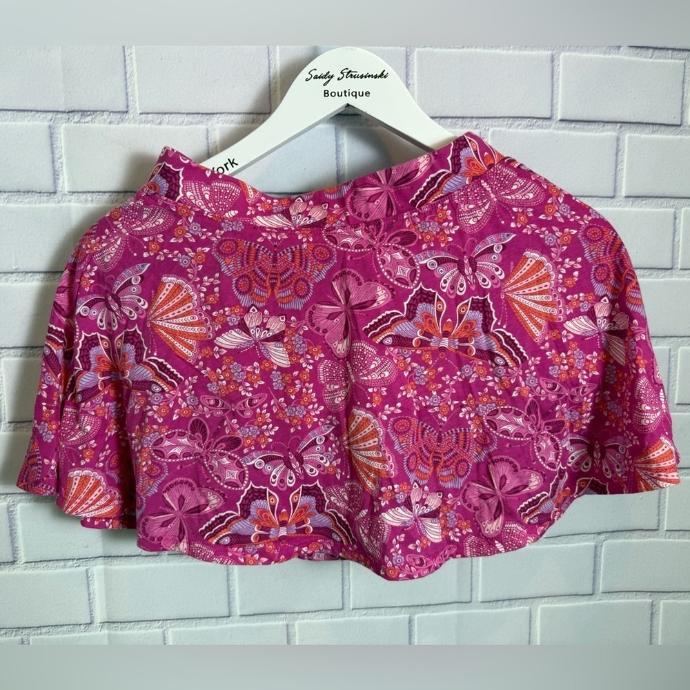 Place Girls Butterfly Print Skort Size XL (14) Pink Built-In Shorts